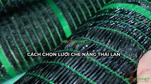 Lưới che nắng Thái Lan có nhiều mật độ che nắng